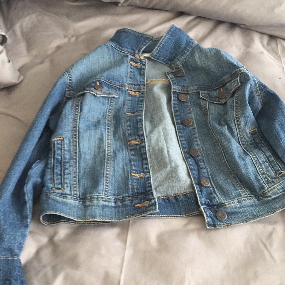 Old Navy girls dark wash denim jacket